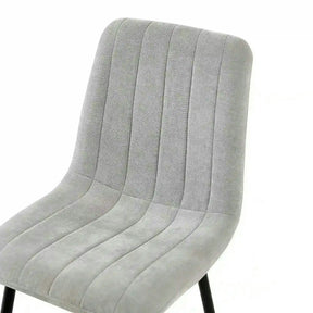 Scaun JET, stofă clasică/metal, gri deschis/negru, 44×54×88 cm