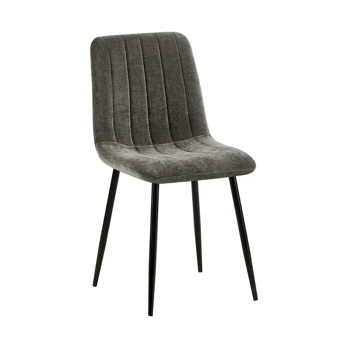 Scaun JET, gri inchis/negru, stofa clasica/metal, 44x54x88 cm