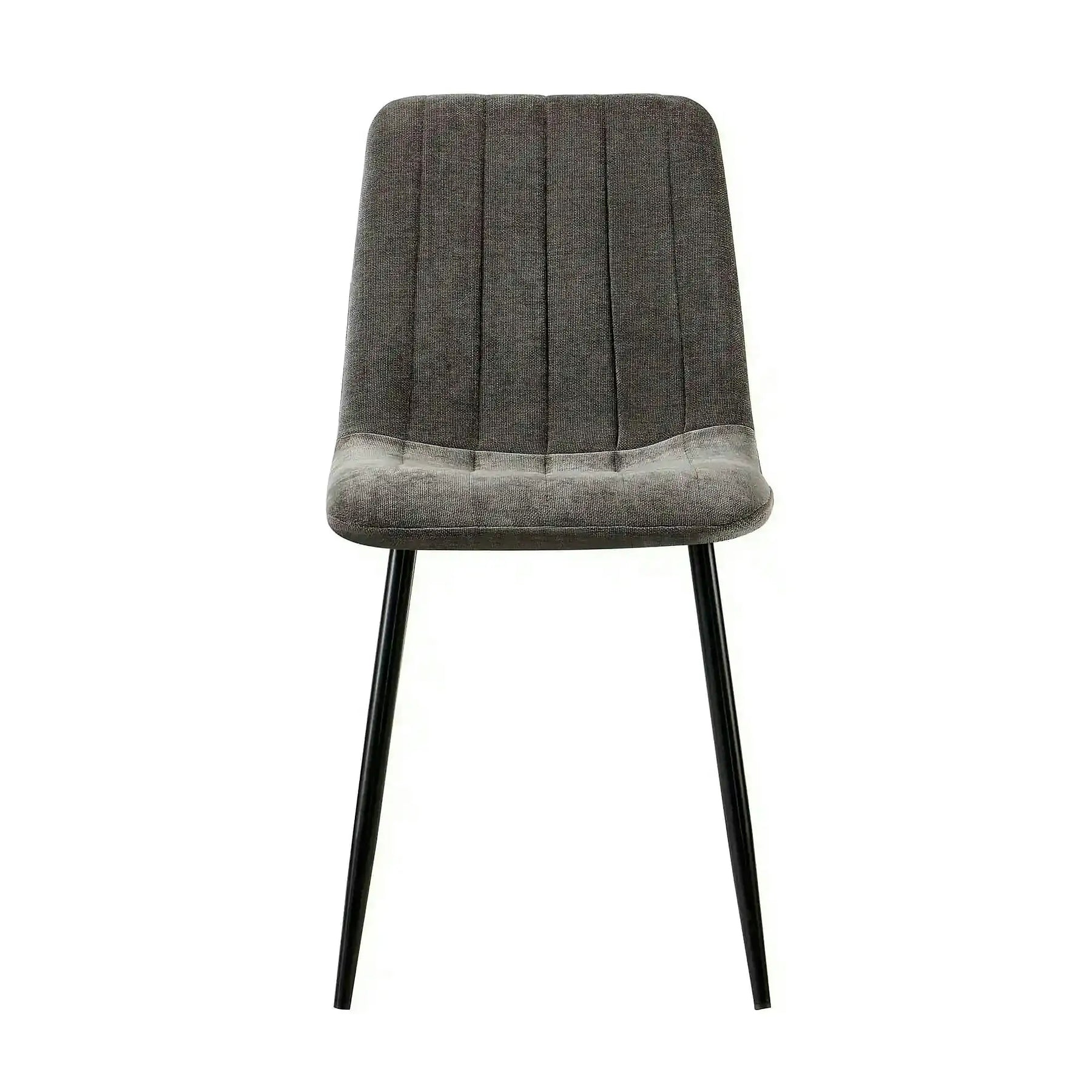 Scaun JET, stofă clasică/metal, gri închis/negru, 44×54×88 cm