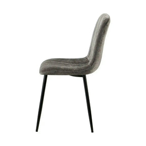 Scaun JET, stofă clasică/metal, gri închis/negru, 44×54×88 cm