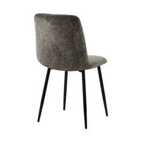 Scaun JET, stofă clasică/metal, gri închis/negru, 44×54×88 cm