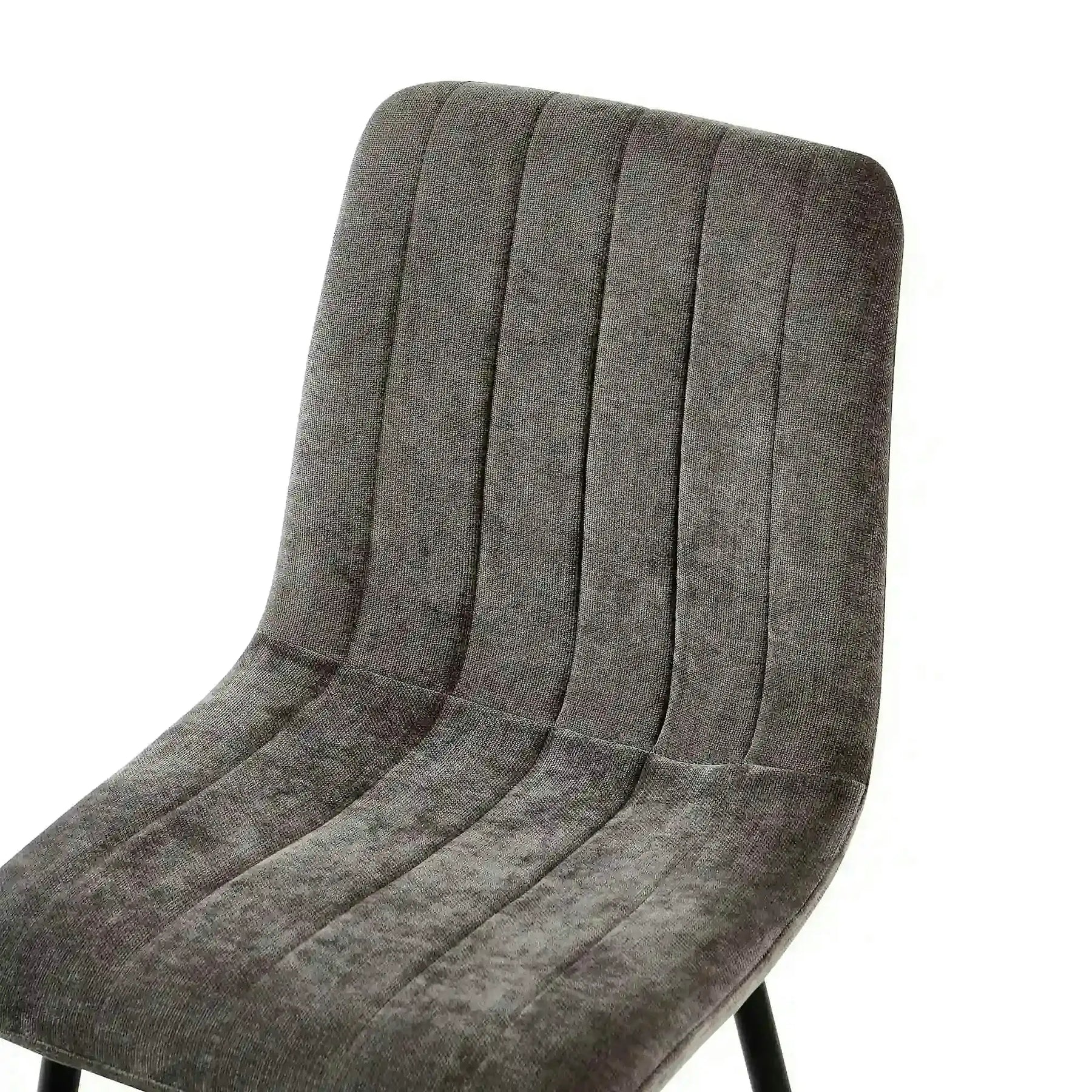Scaun JET, stofă clasică/metal, gri închis/negru, 44×54×88 cm