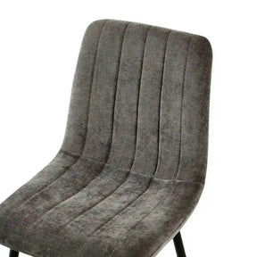 Scaun JET, stofă clasică/metal, gri închis/negru, 44×54×88 cm