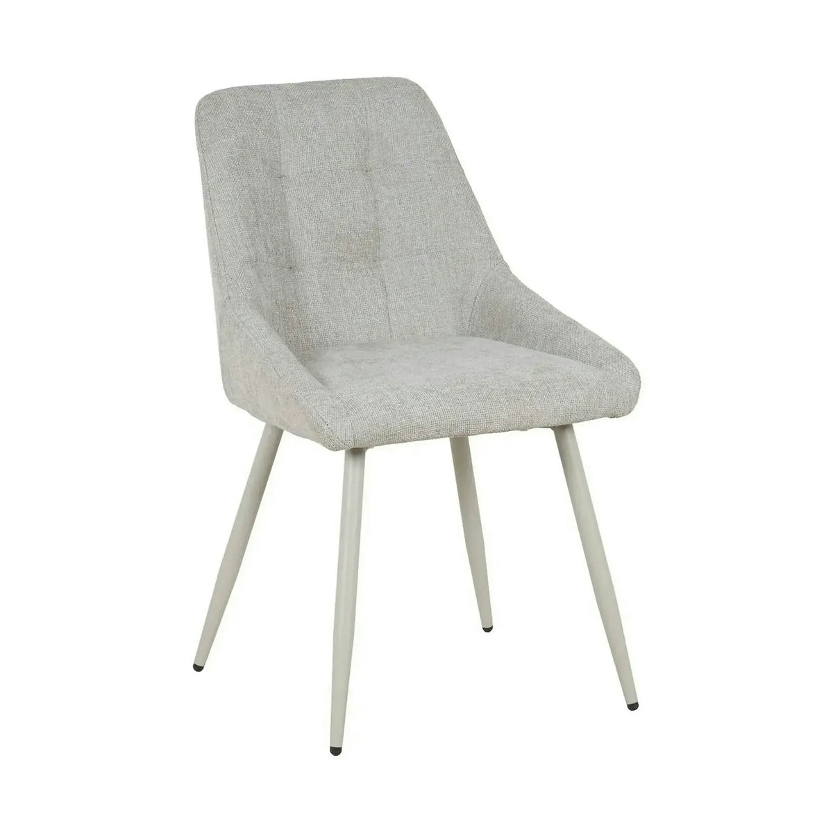 Scaun KENT, grej/gri deschis, stofa clasica/metal, 50x60x84 cm