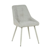 Scaun KENT, grej/gri deschis, stofa clasica/metal, 50x60x84 cm