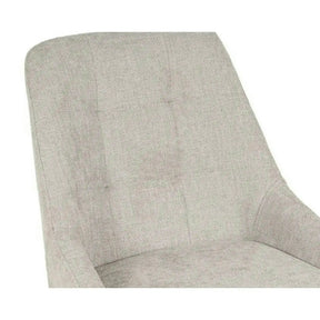 Scaun KENT, stofă clasică/metal, grej/gri deschis, 50×60×84 cm