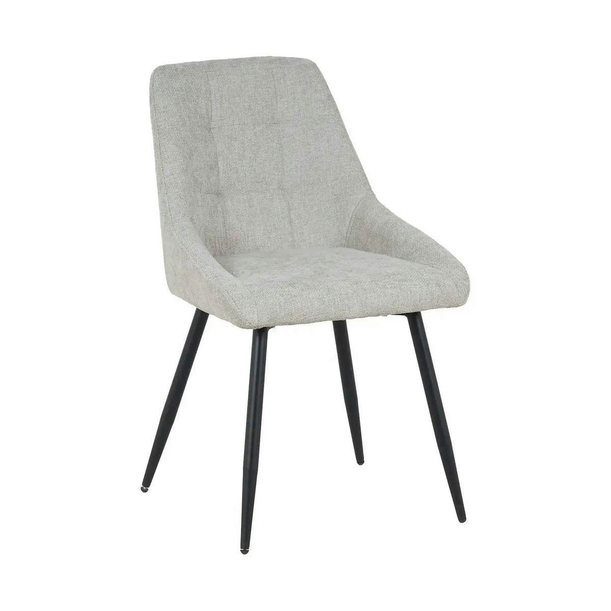 Scaun KENT, grej/negru, stofa clasica/metal, 50x60x84 cm