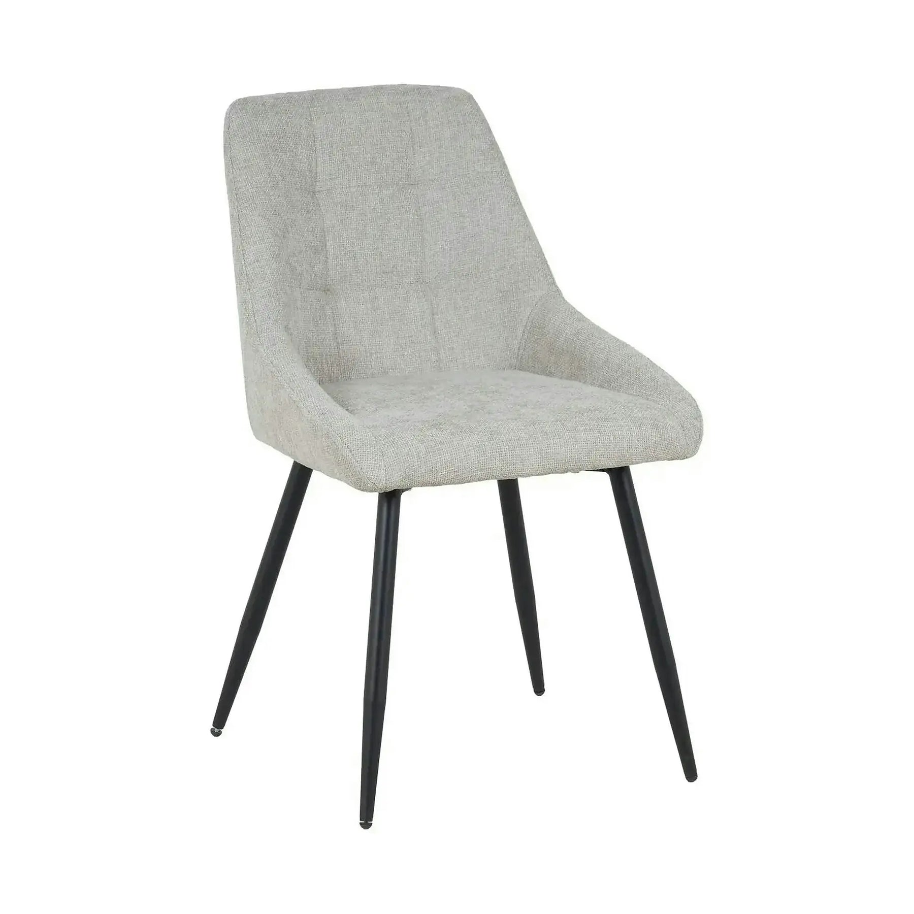 Scaun KENT, grej/negru, stofa clasica/metal, 50x60x84 cm