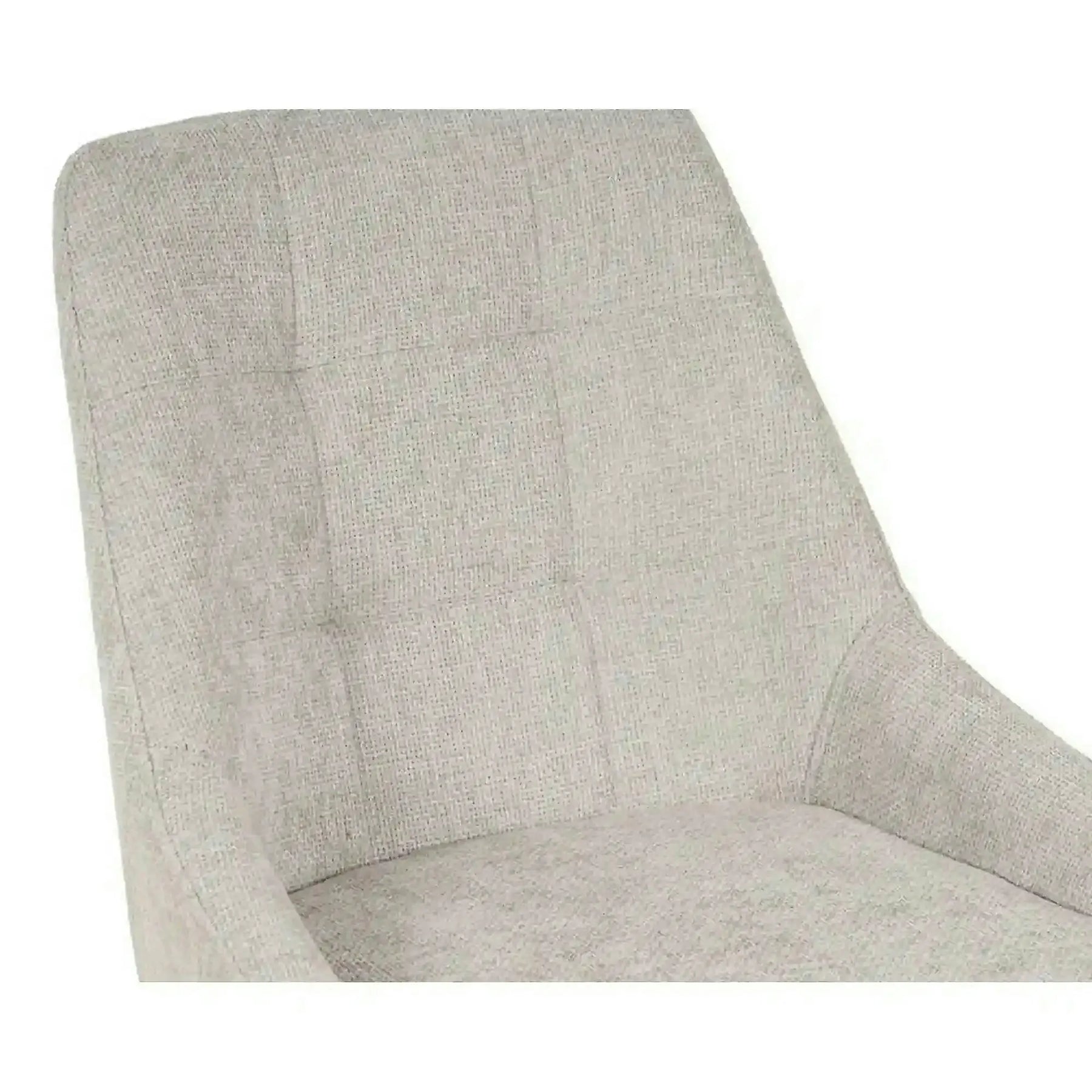 Scaun KENT, stofă clasică/metal, grej/negru, 50×60×84 cm