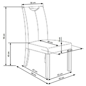 Scaun HOUSTON OCN-36488, crem/fag