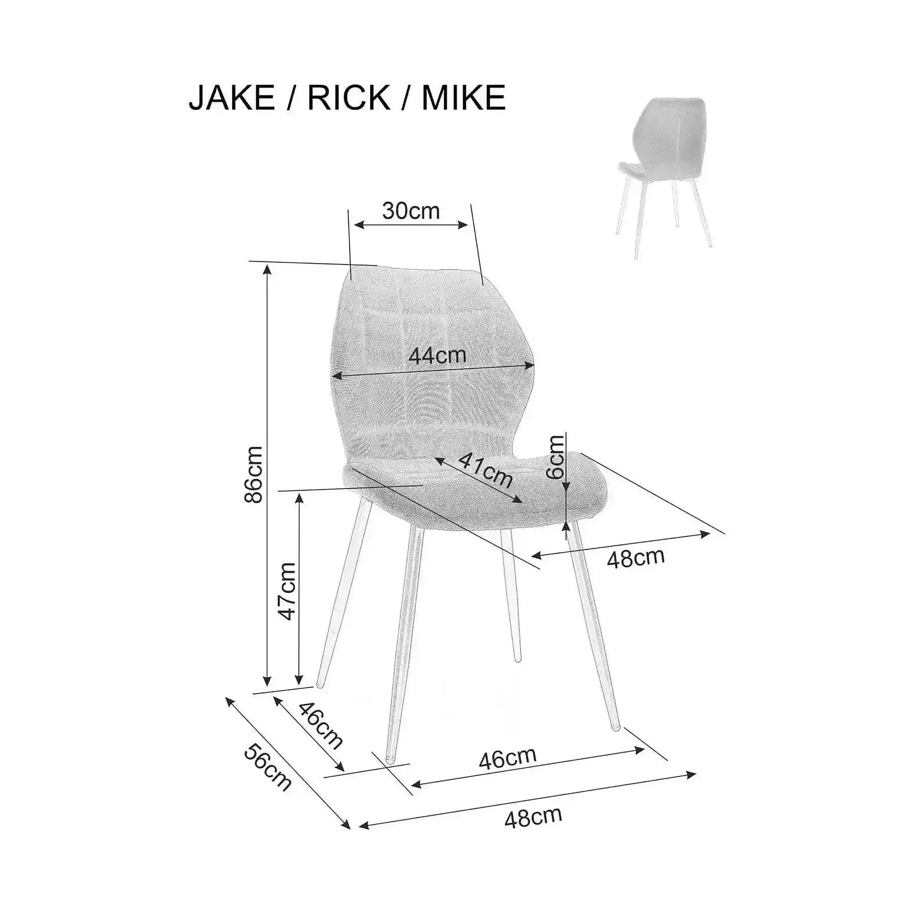 Scaun MIKE, stofă catifelata/metal, cappuccino - Bluvel 38/negru, 48×56×86 cm