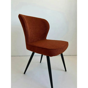 Scaun RIO 2, stofă buclata/metal, caramiziu - S062-16/negru, 64×51×84 cm