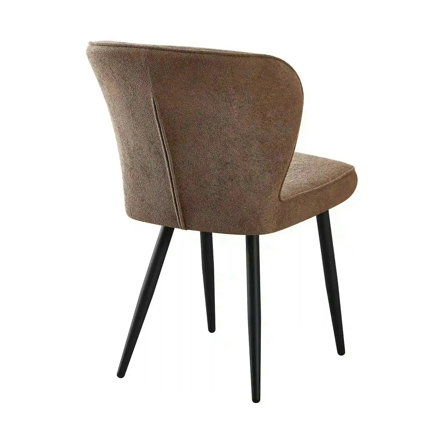 Scaun RIO 2, stofă buclata/metal, maro - S062-3/negru, 64×51×84 cm