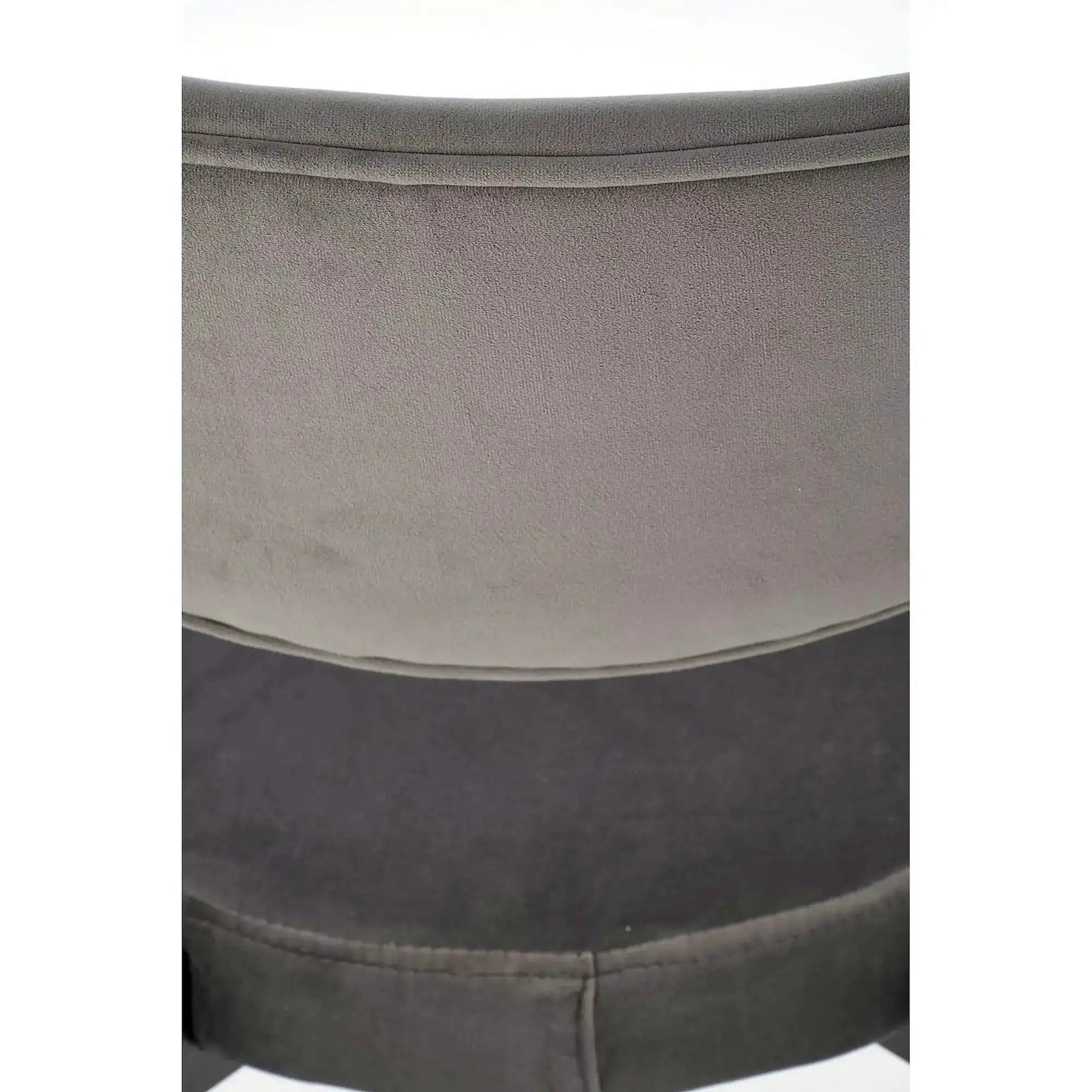 Scaun tapitat K509, stofă catifelata/otel, gri/negru, 42×48×80 cm