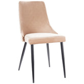 Scaun tapitat PIANO B, bej, 44x45x92