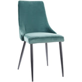 Scaun tapitat PIANO B, verde, 44x45x92