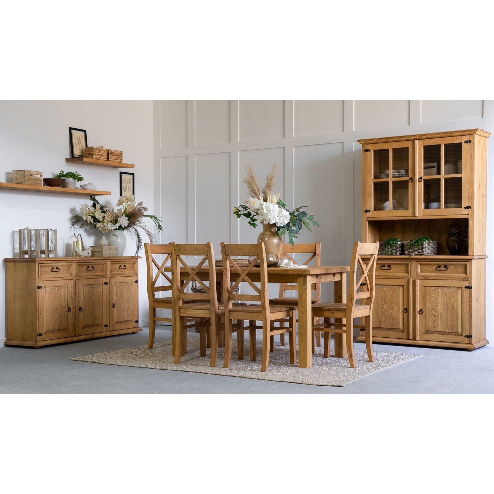 Scaun CLASSIC WOOD, miere de pin, lemn de pin, 46x45x96 cm