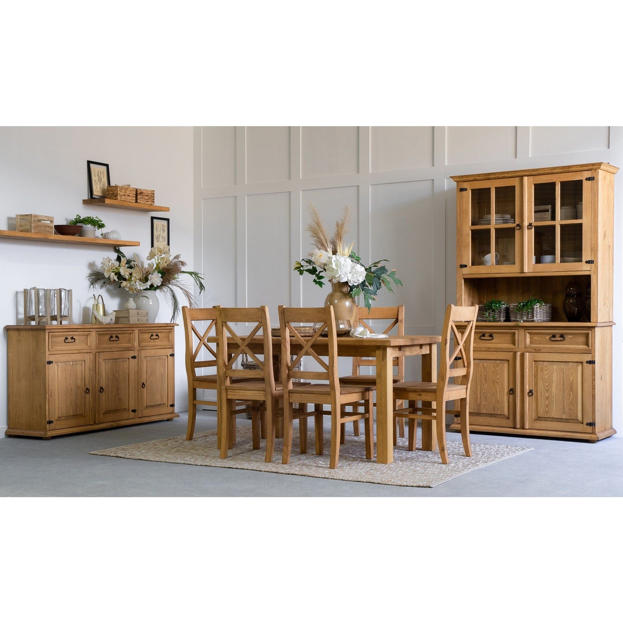 Scaun CLASSIC WOOD, miere de pin, lemn de pin, 46x45x96 cm