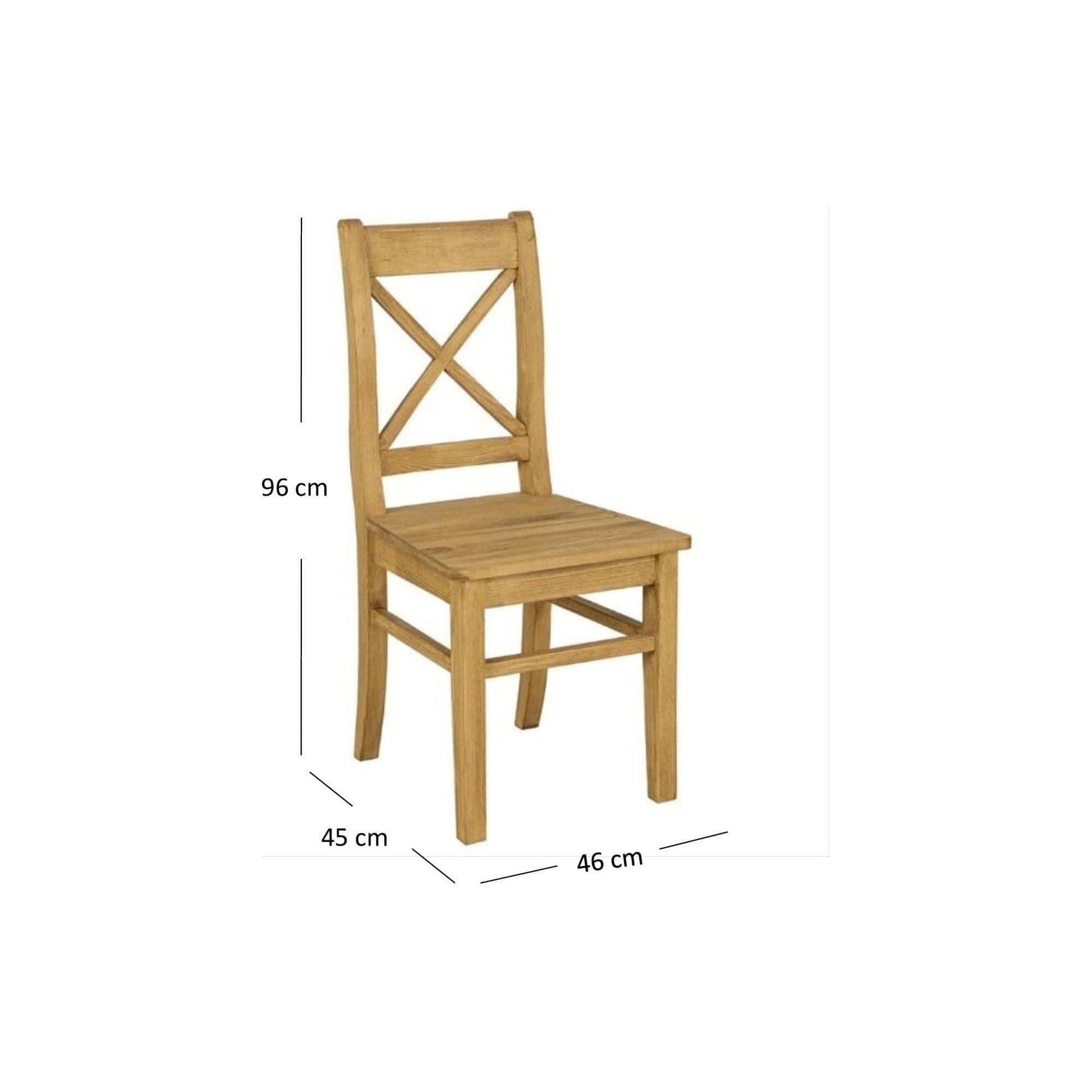 Scaun CLASSIC WOOD, miere de pin, lemn de pin, 46x45x96 cm