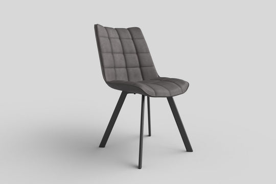 Scaun tapitat living K332, gri, 46X61X84 CM