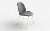 Scaun tapitat K381, gri, 48x58x88 cm