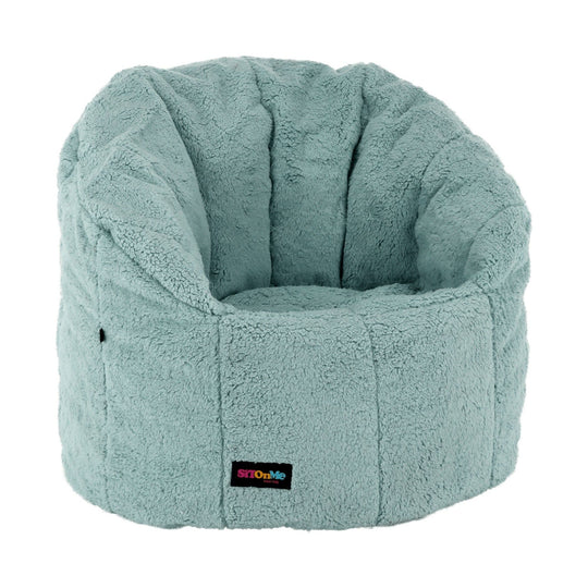Fotoliu puf ALMERO, verde menta, material textil/ EPS(bilute din polistiren), 75x75x75 cm