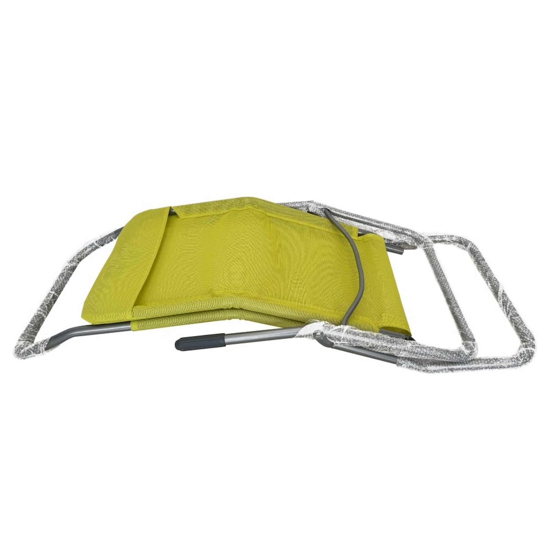 Sezlong gradina SELNO, verde/gri, metal/tesatura, 58x160x97 cm