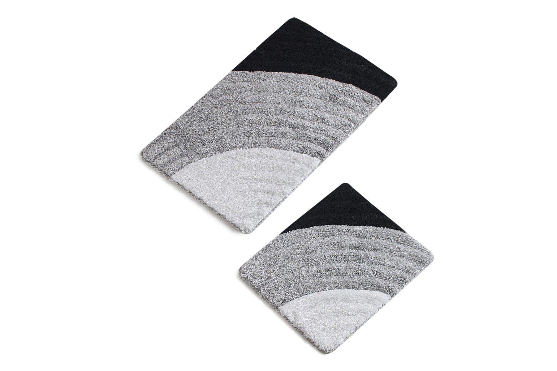 Set 2 covorase baie AMSTERDAM OCN-33894, gri/negru