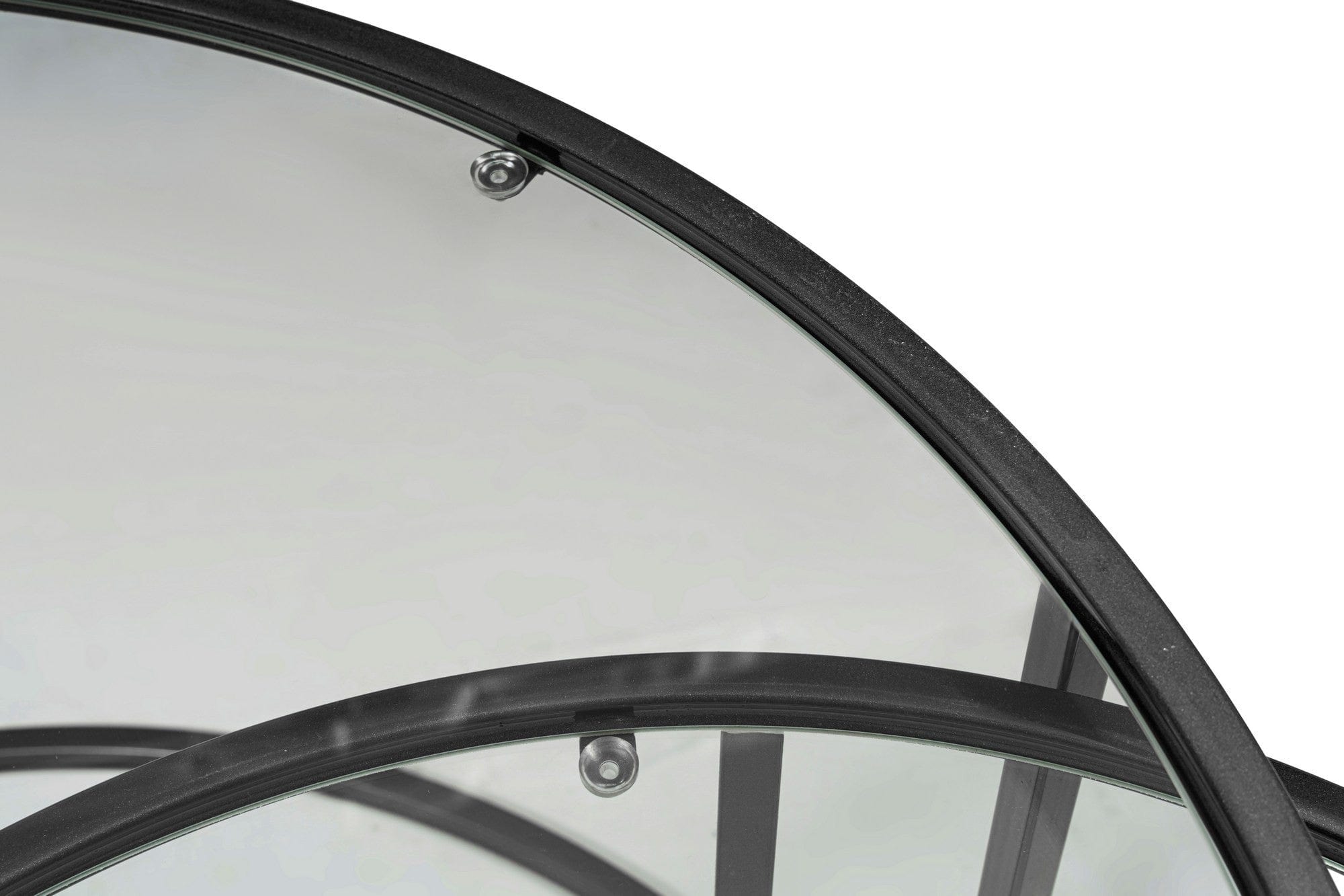 Set 2 masute cafea AMSTERDAM OCN-31726, negru/fumuriu