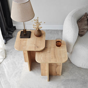 Set 2 masute cafea AMSTERDAM OCN-31728, stejar
