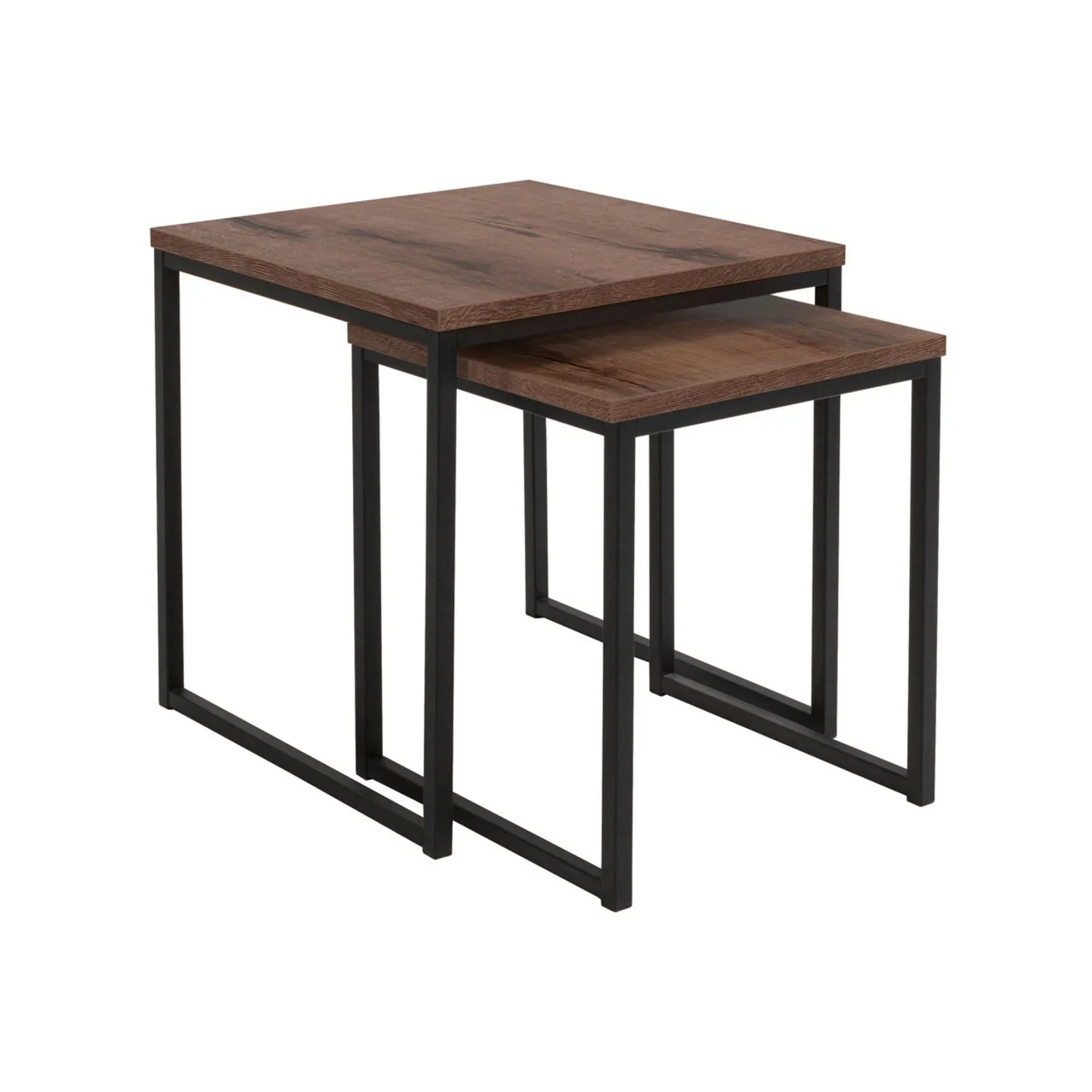 Set 2 masute cafea BERGEN OCN-29067, stejar/negru