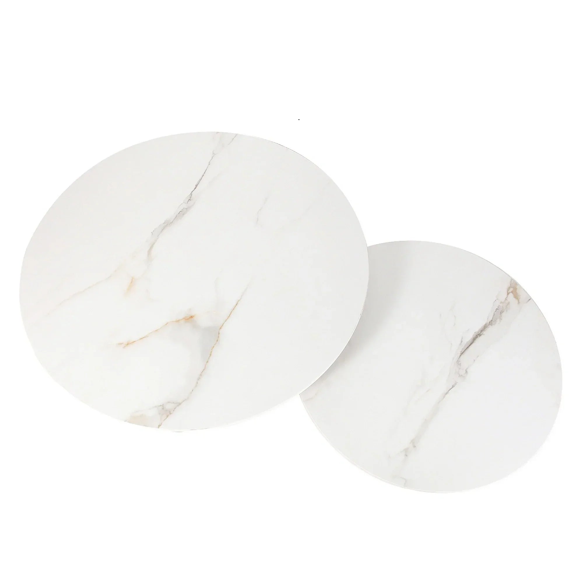 Set 2 masute cafea DETROIT OCN-39097, alb/negru