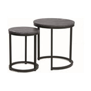 Set 2 masute cafea DETROIT OCN-39101, negru