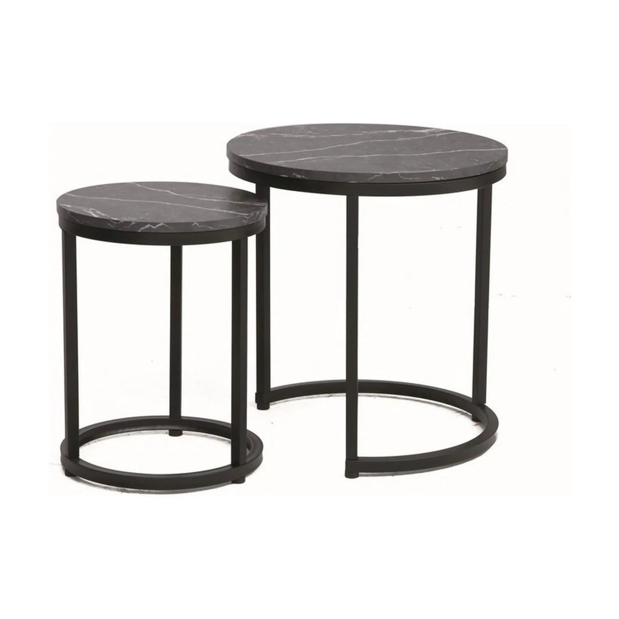 Set 2 masute cafea DETROIT OCN-39101, negru