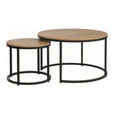 Set 2 masute cafea DETROIT OCN-39120, stejar/negru
