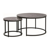 Set 2 masute cafea DETROIT OCN-39121, negru