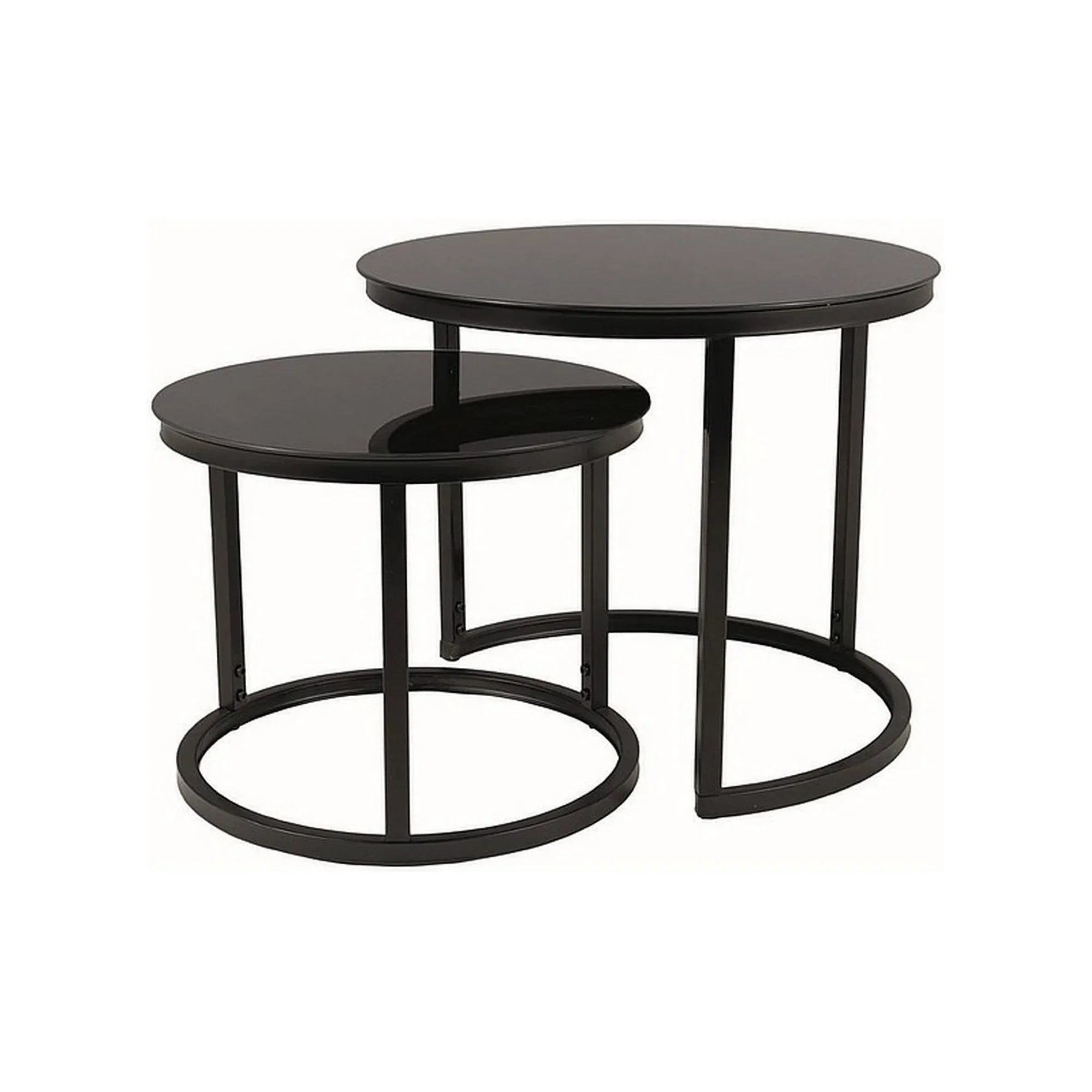 Set 2 masute cafea DETROIT OCN-39125, negru