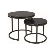 Set 2 masute cafea DETROIT OCN-39129, negru