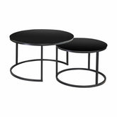 Set de 2 măsuțe de cafea negre, moderne, ideale pentru living – primabucata
