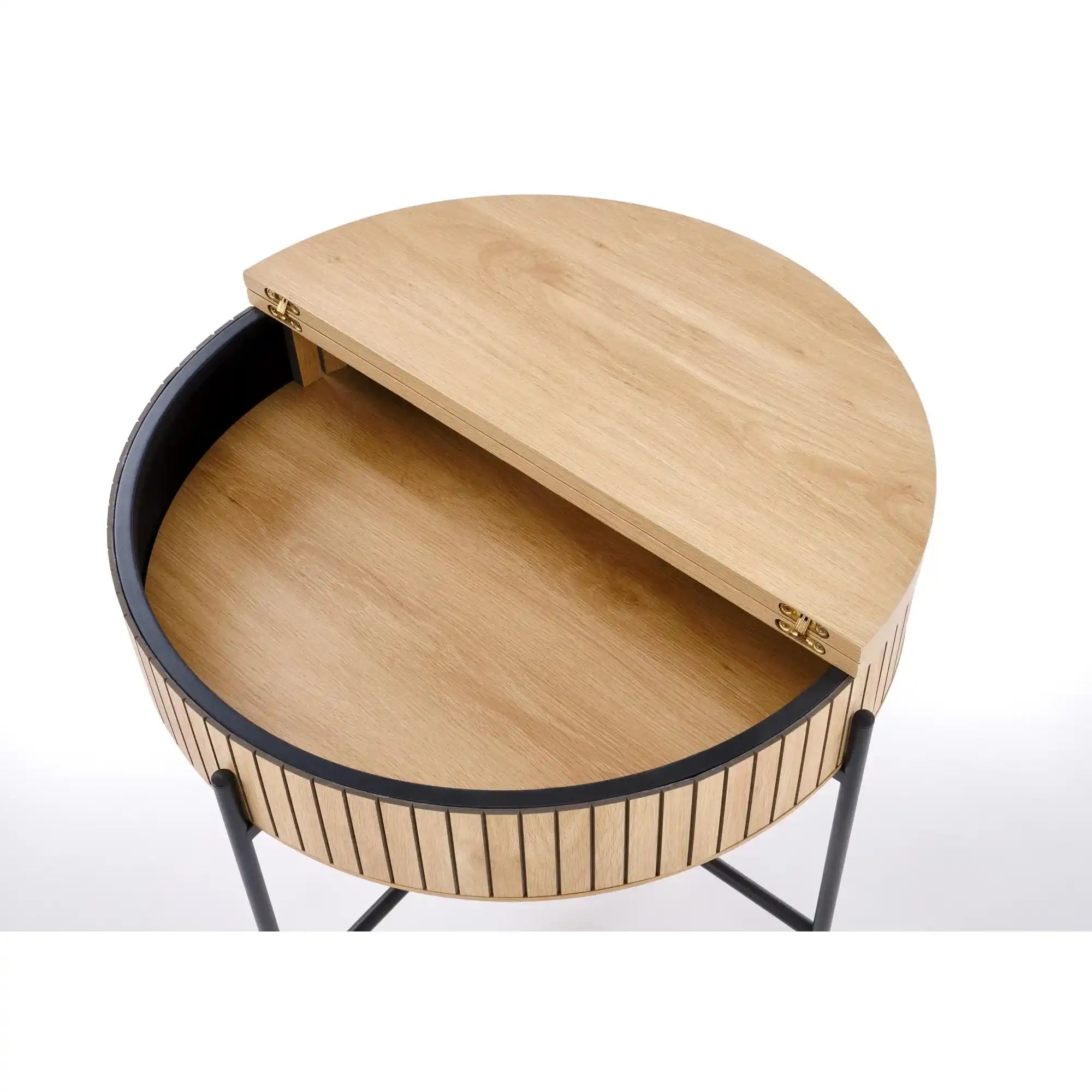 Set 2 masute cafea HOUSTON OCN-37018, stejar/negru