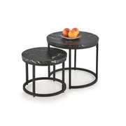 Set 2 masute cafea HOUSTON OCN-37038, negru
