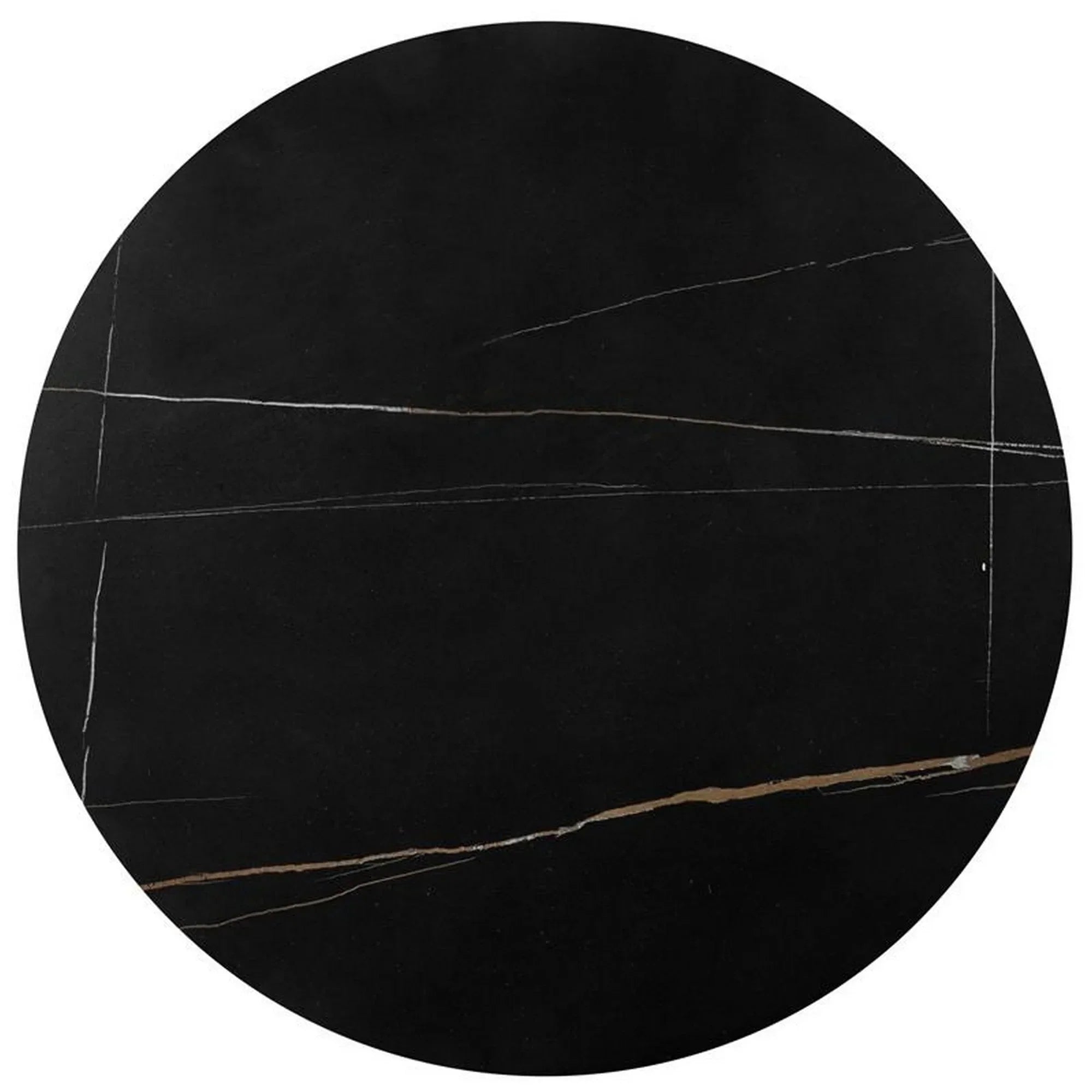 Set 2 masute cafea HOUSTON OCN-37046, negru/auriu