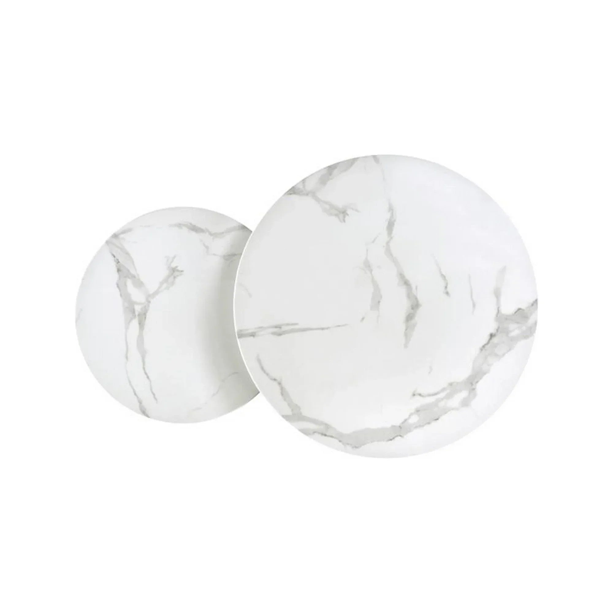 Set 2 masute cafea HOUSTON OCN-37060, alb/crom