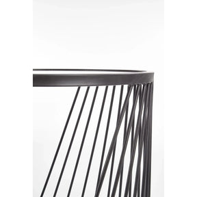 Set 2 masute cafea HOUSTON OCN-37117, transparent/negru