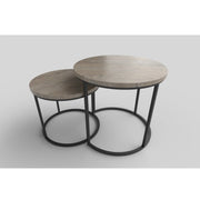 Set 2 masute cafea HOUSTON OCN-37129, stejar san remo