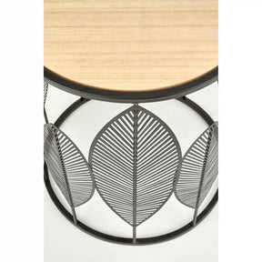 Set 2 masute cafea HOUSTON OCN-37172, stejar/negru