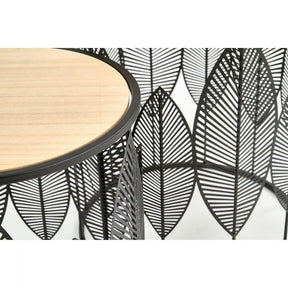Set 2 masute cafea HOUSTON OCN-37172, stejar/negru
