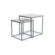 Set 2 masute DETROIT OCN-39076, alb/crom