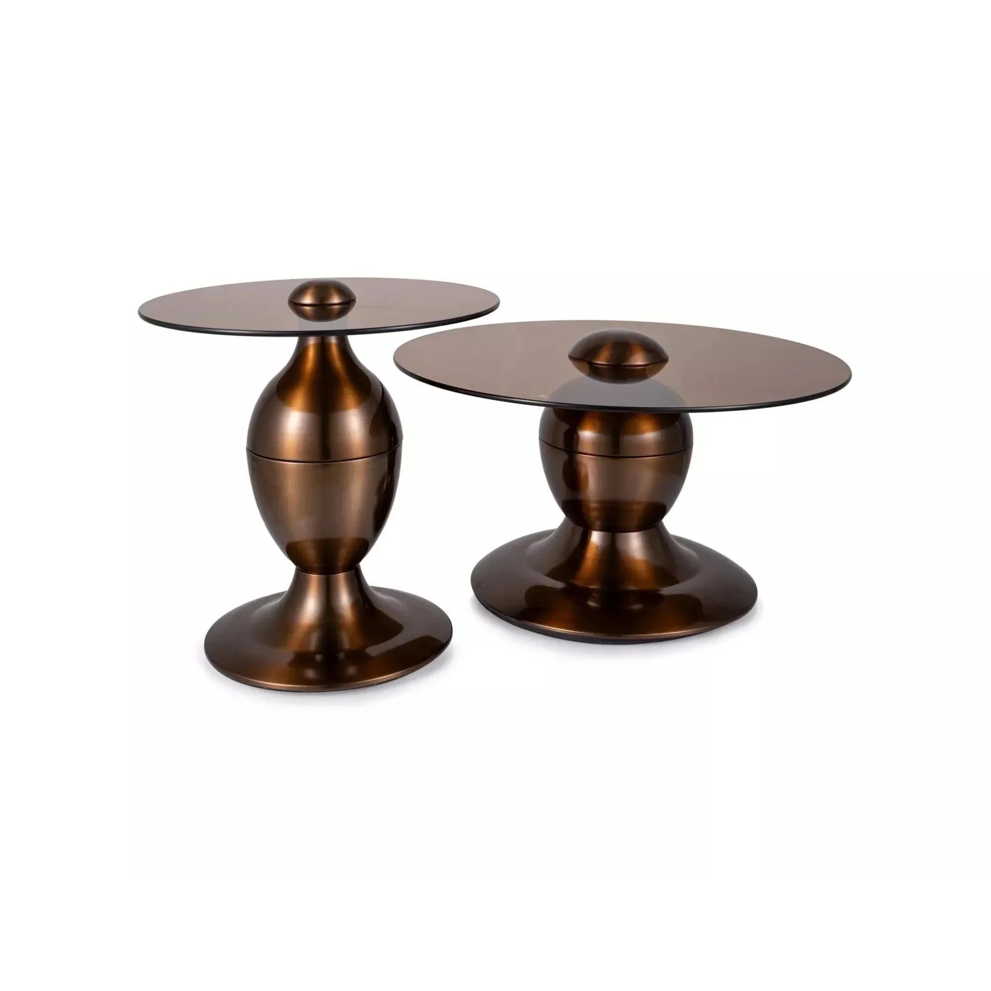 Set 2 masute DETROIT OCN-39284, maro/cupru