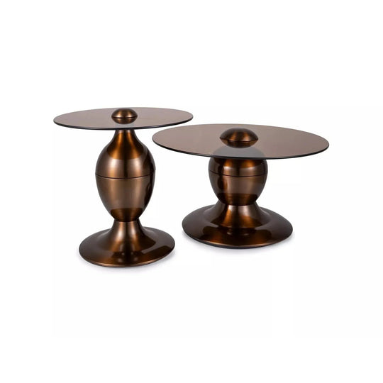 Set 2 masute DETROIT OCN-39284, maro/cupru